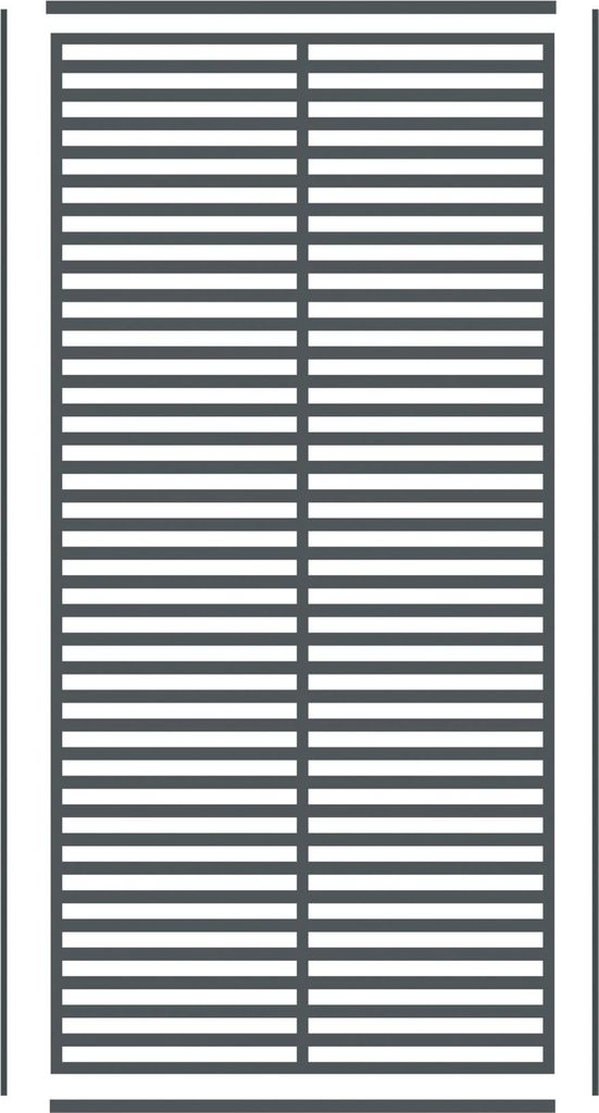 Fiberdeck BOSTON Dekogitter Paxos vertikal 1820x875x2 mm RAL7016
