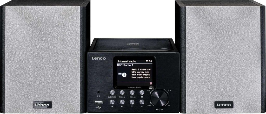 Lenco MC-250 - Microsystem - 2 x - Schwarz - MP3 Obrázok produktu 