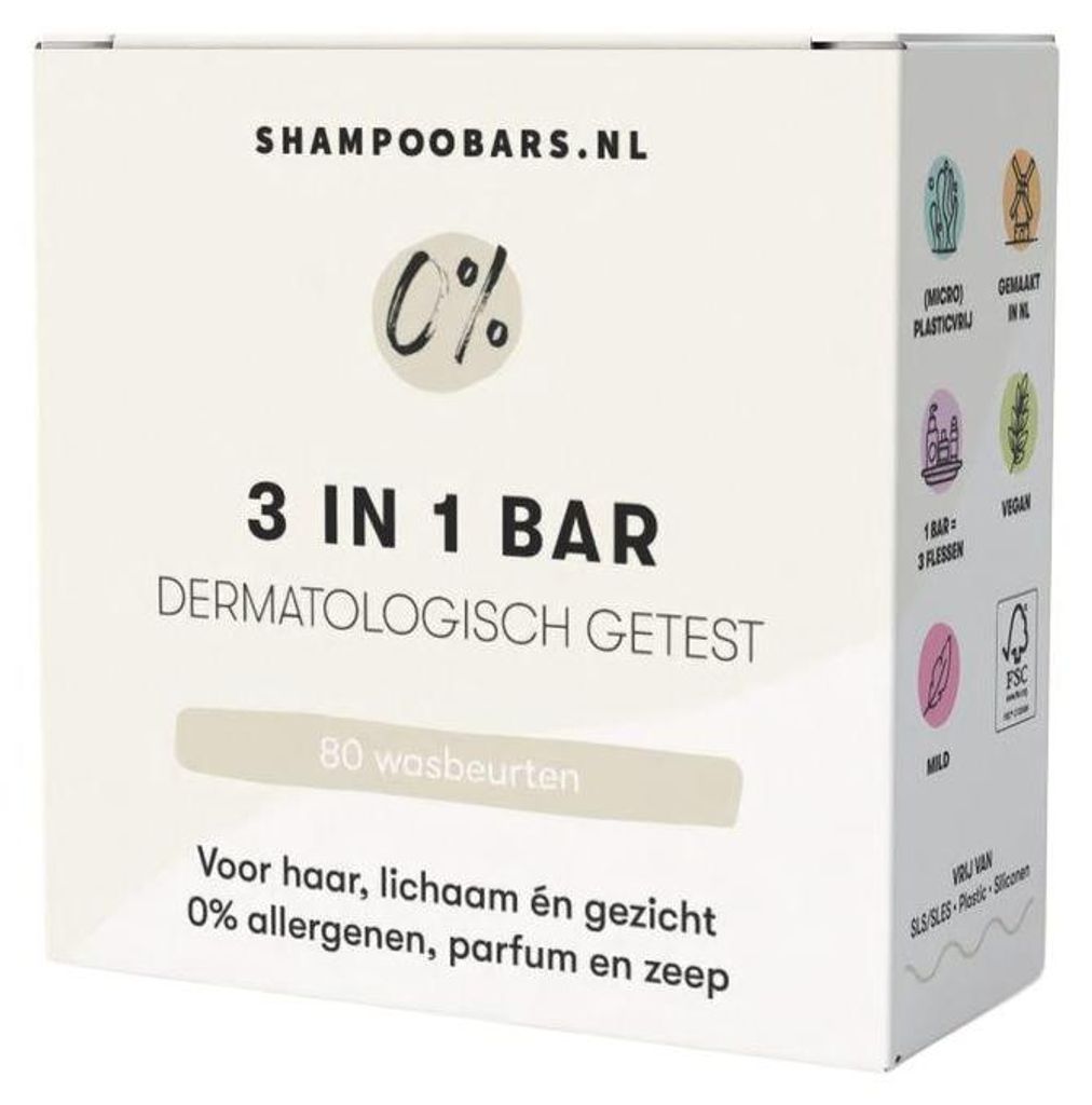 ShampooBars 3-in-1-Stück 0 %