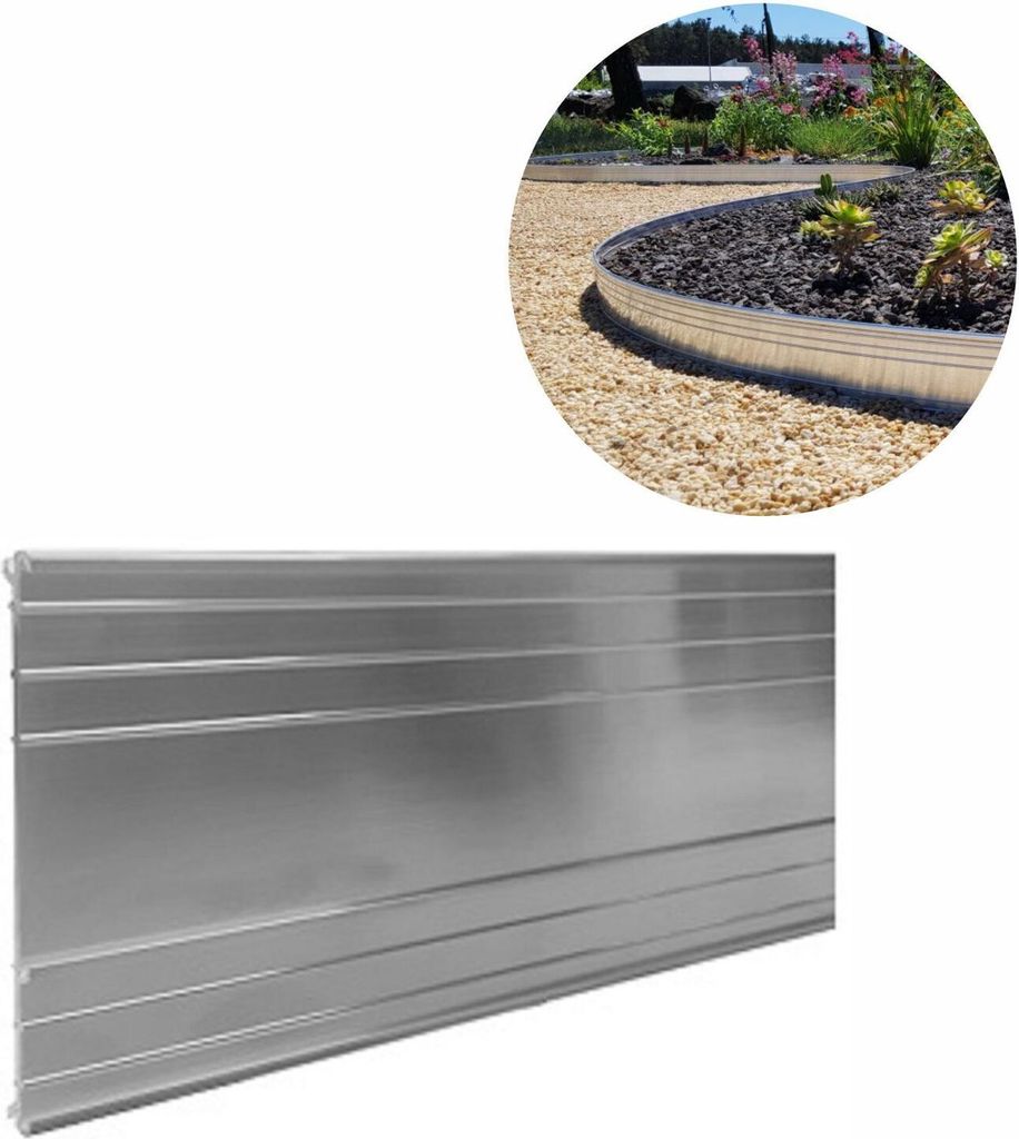 Ultra Starke Alu Rasenkanten 24cm x 100cm | Beeteinfassung Produktbild 