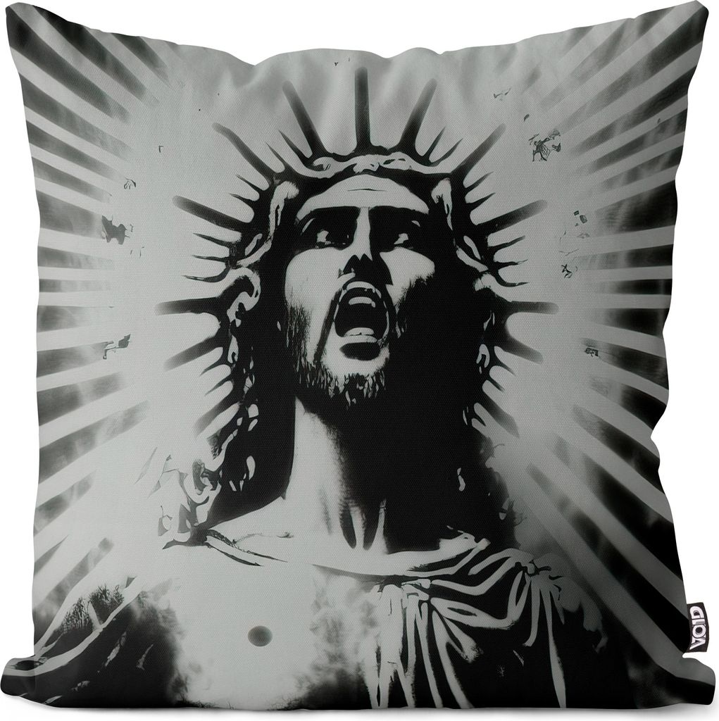 VOID Jesus Pop Art Work Statue Kissenbezug Kissenhülle sofa couch wohnzimmer dekoration wasserfest Outdoor Garten Kissen bezug deko