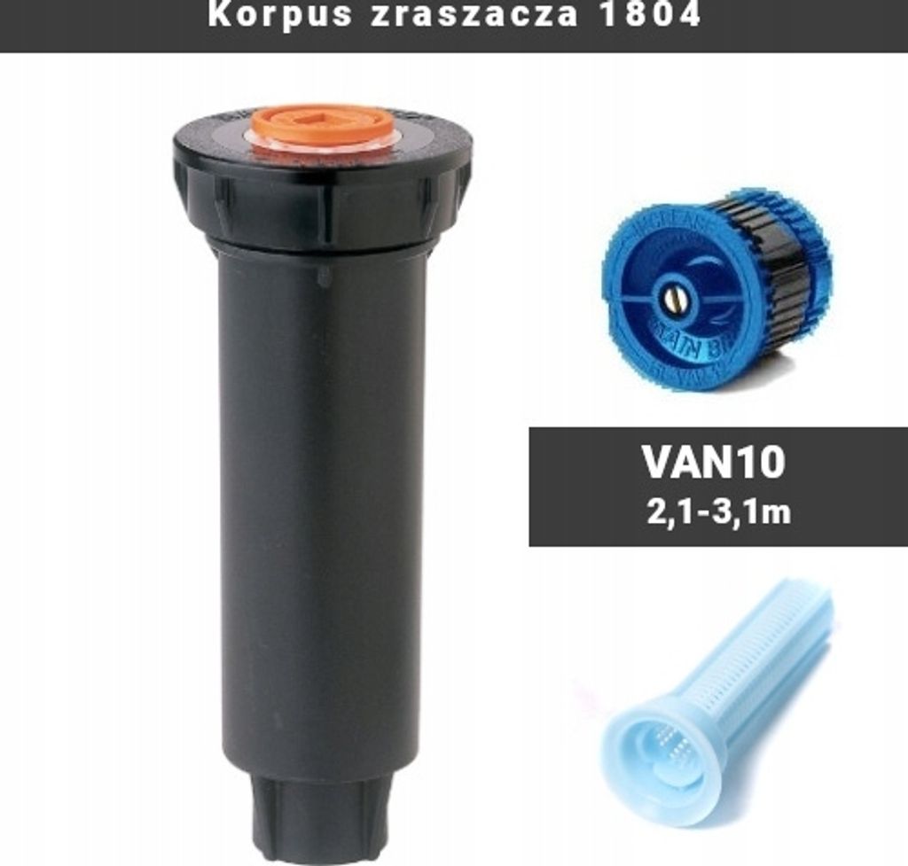 Rain Bird | Zraszacz Wynurzalny 1804 PC + Dysza VAN 10 | Zdjęcie produktu 