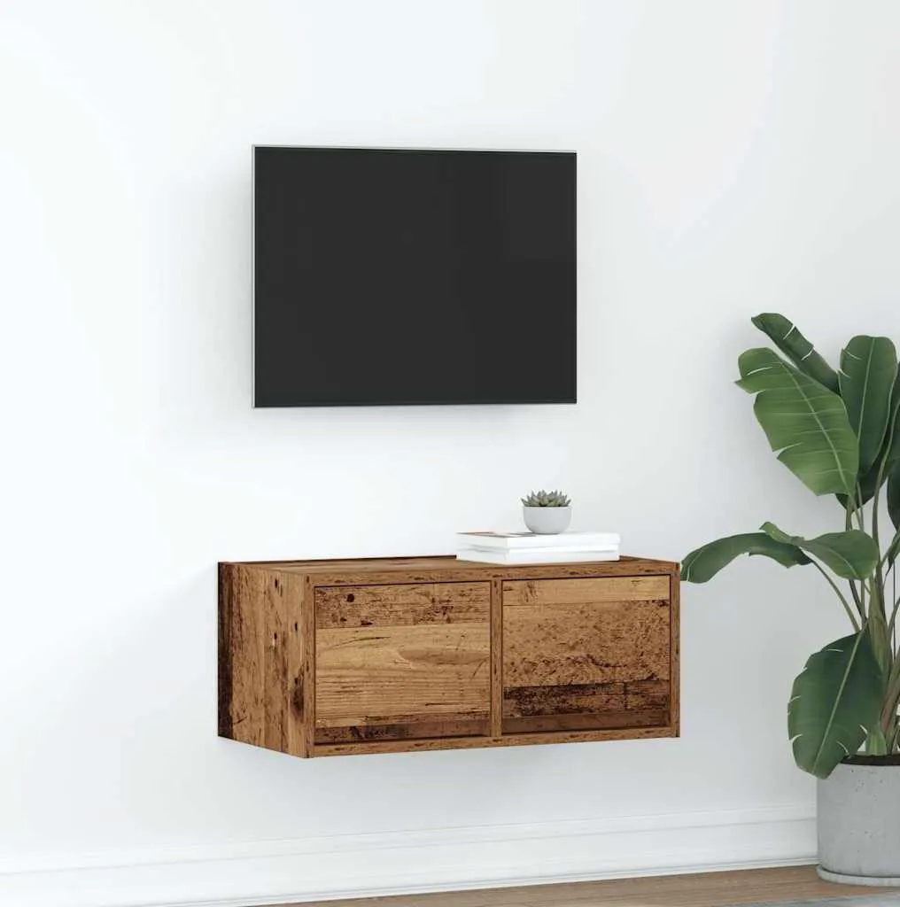 Mobile TV Stabli in Legno Vecchio 60cm CC9626793 | Qualità Certificata