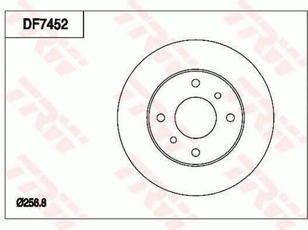 Disque de frein de rechange TRW pour entretien de Nissan Almera