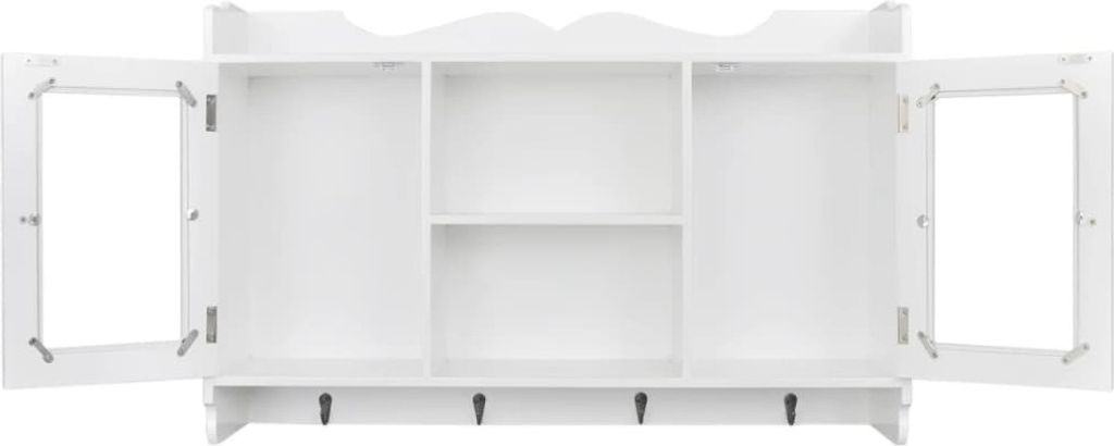vidaXL Nástenná skrinka MDF biela Obrázok produktu 3