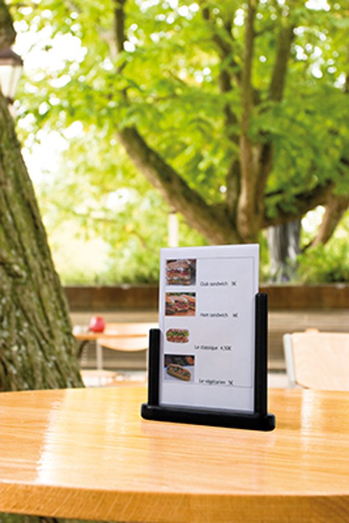 Securit Tischaufsteller TABLE DIN A5 schwarz