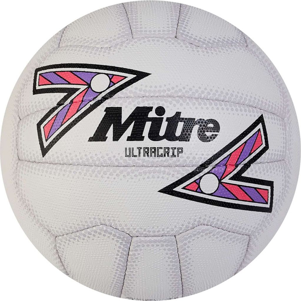 Mitre - "Ultragrip" Netzball RD3711 (5) (Weiß/Schwarz/Violett)
