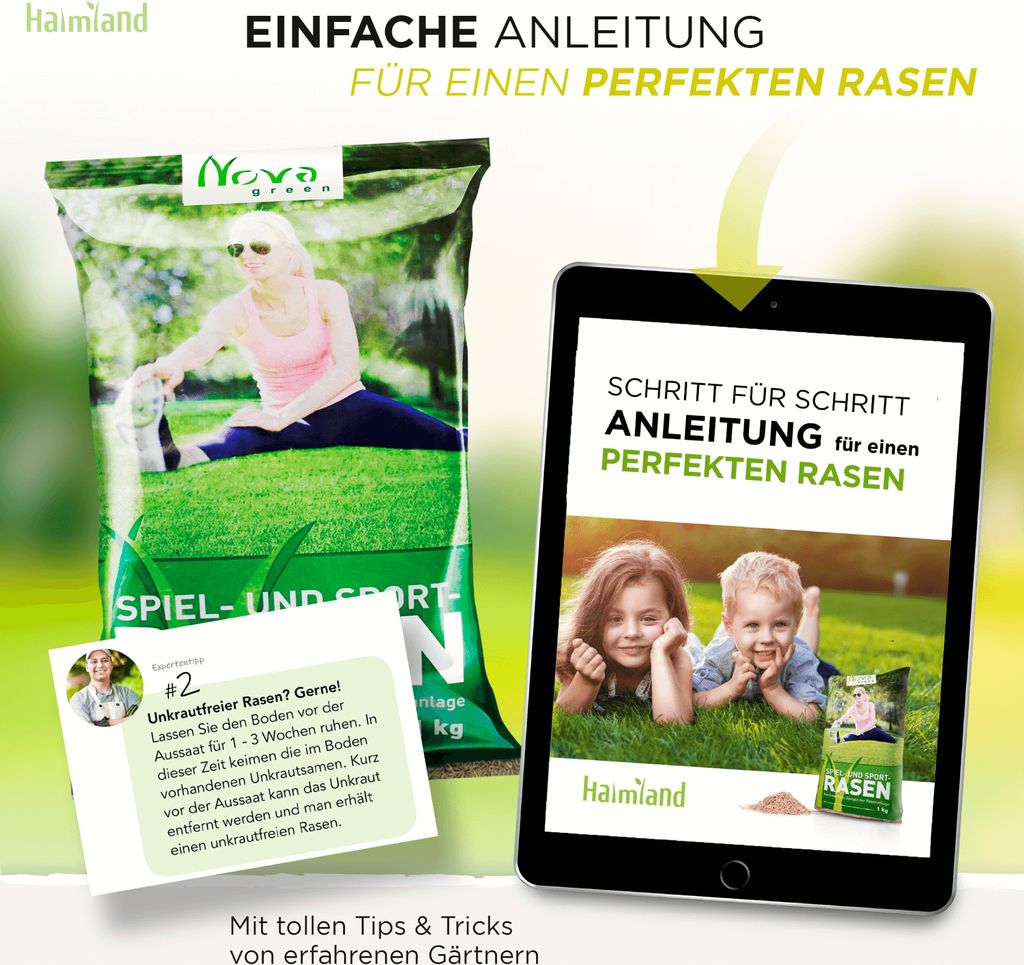 Premium Rasensamen  Sport&Spiel 1kg = 40m² schnellkeimend Produktbild 7