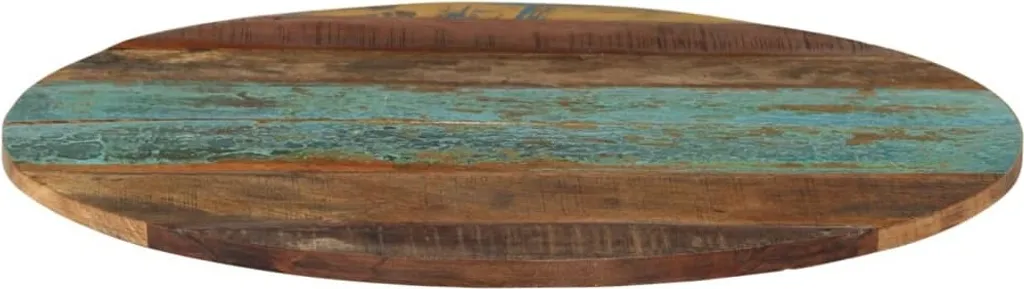 Top Tavolino Rotondo SYFAX 60cm | Legno Massiccio Rigenerato