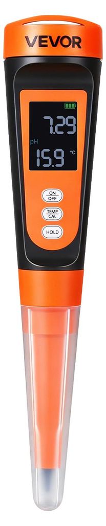 VEVOR pH-meter voor voedingsmiddelen, meetbereik 0–14, Productafbeelding 