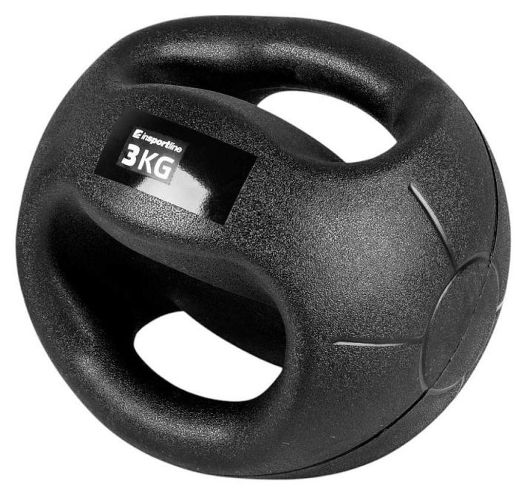 Palla medica Insportline con maniglie Grab Me da 3 kg Immagine del prodotto 