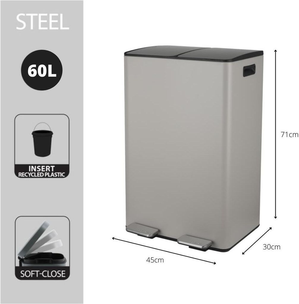 spirella pojemnik na odpady system segregacji odpadów Zdjęcie produktu 