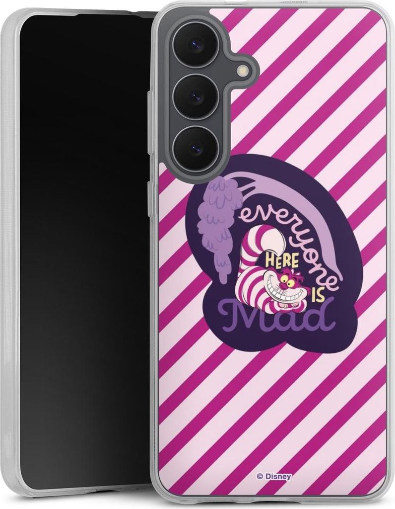 DeinDesign Handyhülle für Samsung Galaxy S25 FE Silikon Hülle Case Smartphone Schutzhülle Alice im Wunderland Disney Grinsekatze