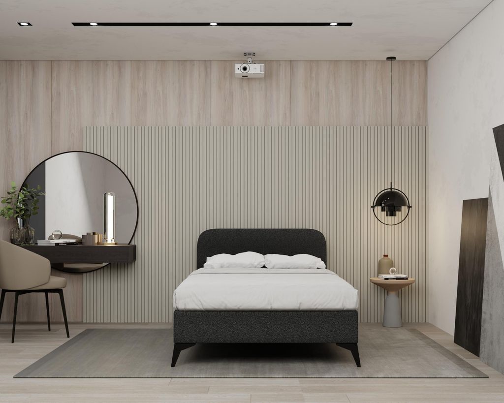 Polsterbett MAVILO - Komfortbett mit Stauraum, Einzelbett, Produktbild 