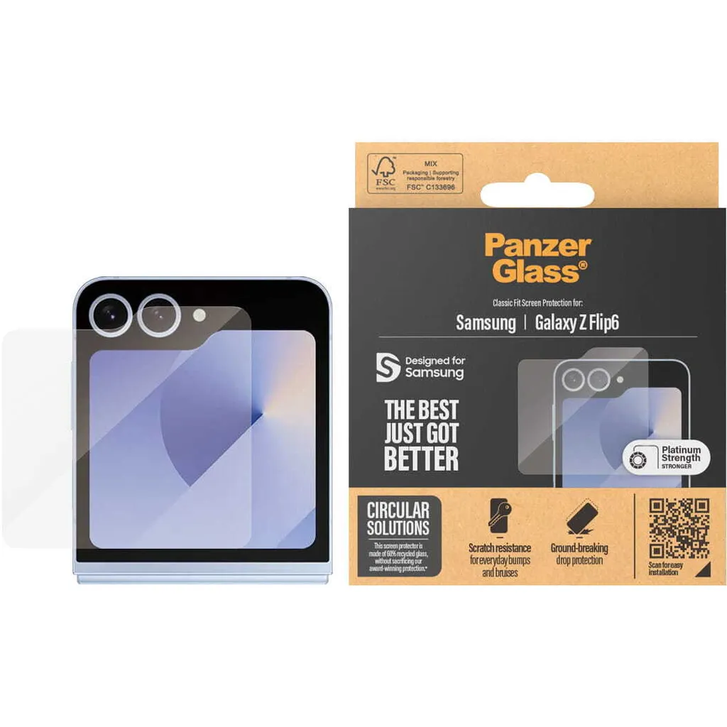 Vetro PanzerGlass Samsung Z Flip7 FE / Flip6 Classic Fit Originale - 8