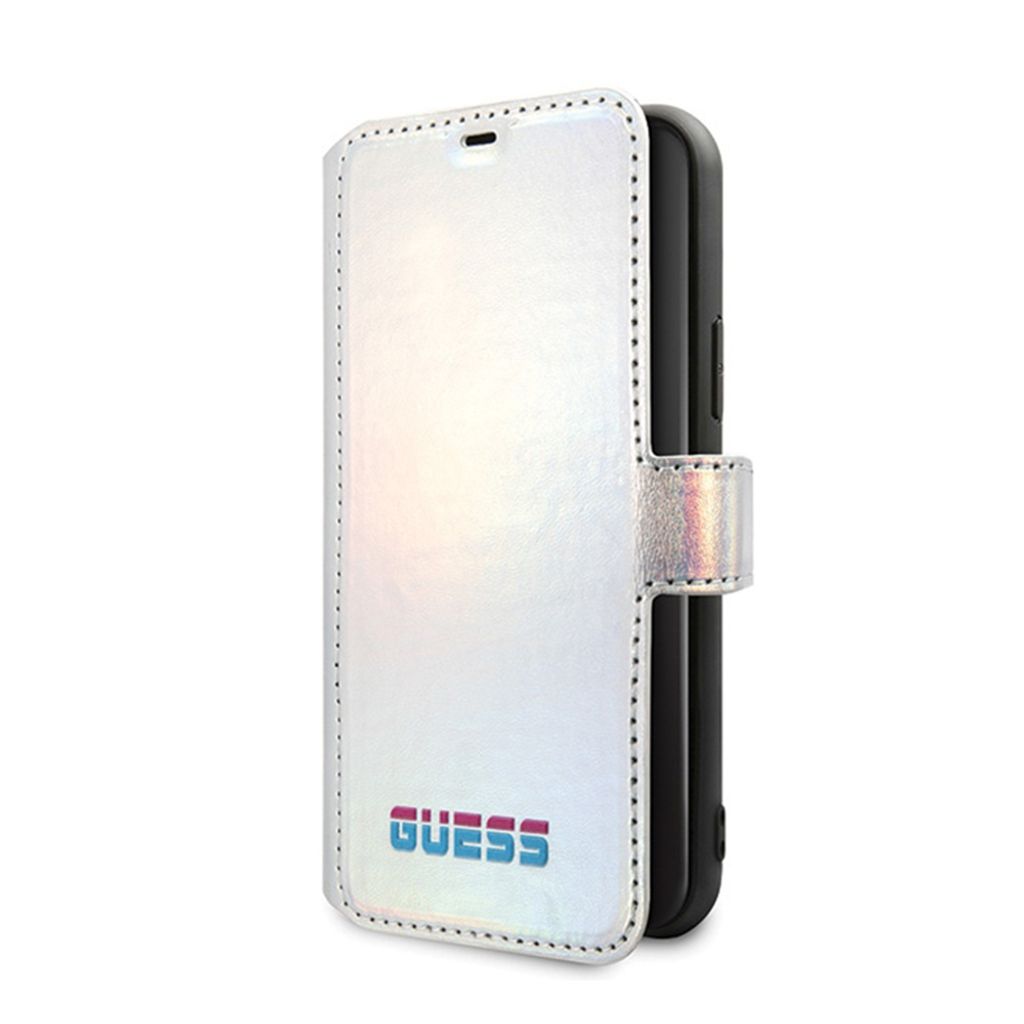 Guess GUFLBKN58BLD iPhone 11 Pro Silber/Silberbuch schillernd Handyhülle