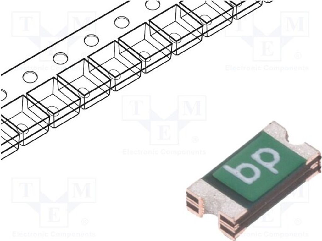 5x Sicherung: PTC Polymer Imax: 100A 750mA Geh: 1206 0ZCJ 0ZCJ0075AF2E SMD-Polyme