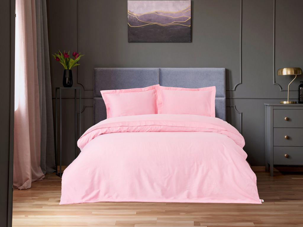 L'Essentiel Linge de Maison, Elegant - Pink, Satin-Doppelbettwäsche-Set (DE), Rosa, 100 % Baumwollsatin, 200 x 200 cm