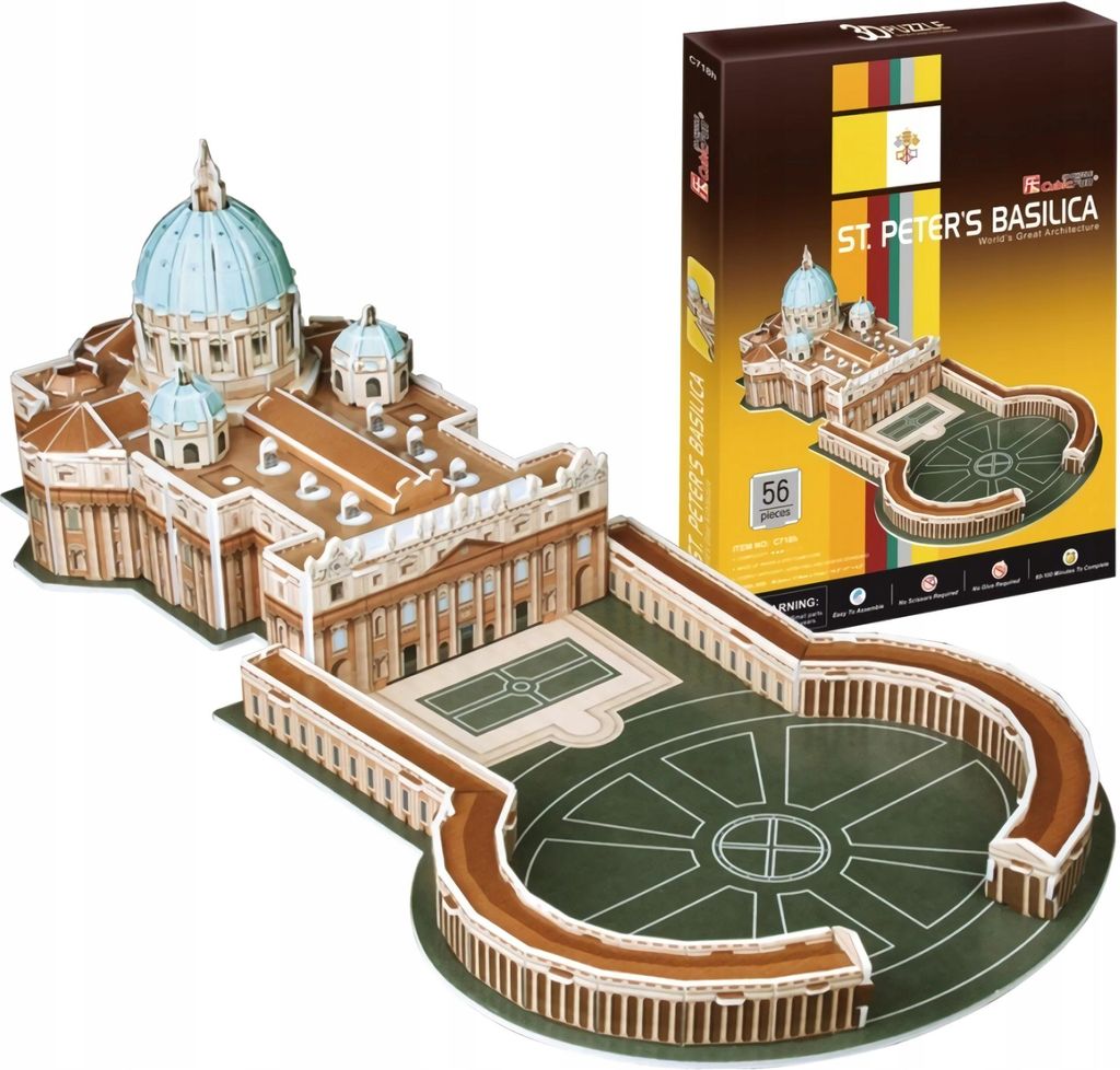 DANTE Cubic Fun 3D-Puzzle Petersdom 02446