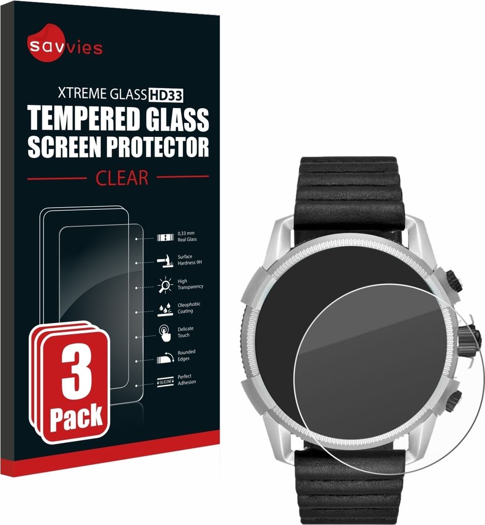 3x Savvies Schutzglas für Diesel On Full Guard 2.5 Produktbild 