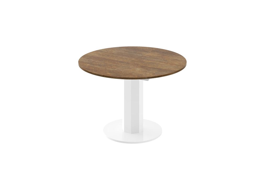 Design Esstisch Tisch HES-111 rund oval Hochglanz ausziehbar 100-148cm
