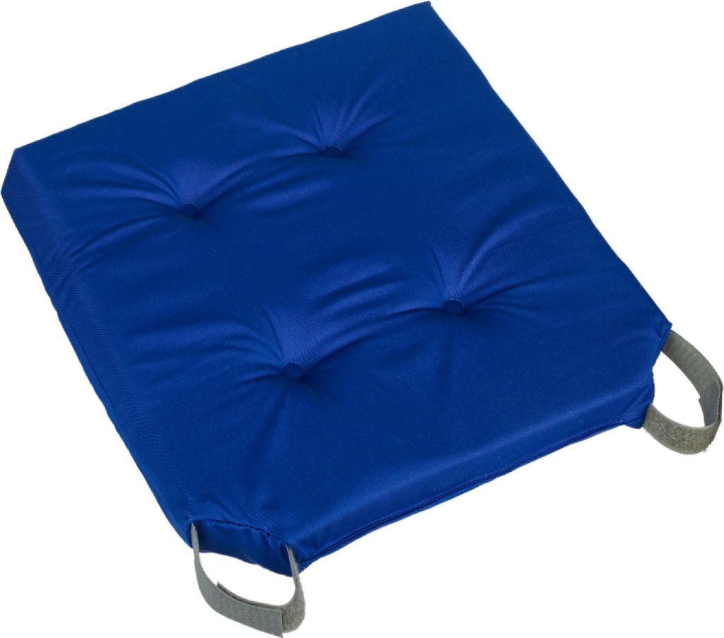 Sitzkissen Ulla einfarbig - 40x40 cm - Blau
