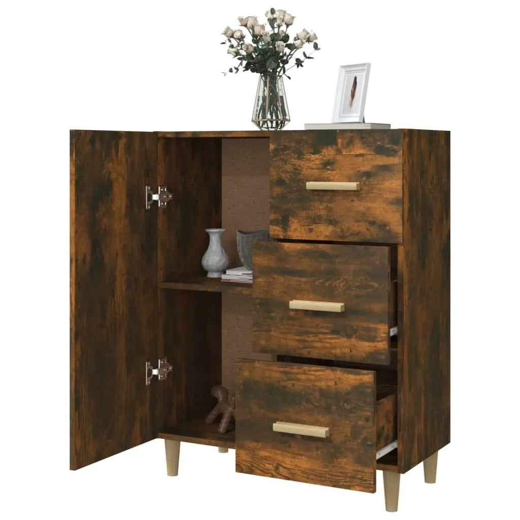 VIDAXL - Sideboard Nero Rovere 69,5x34x90 cm Legno