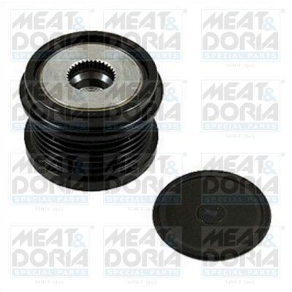 MEAT & DORIA Generatorfreilauf Riemenscheibe Lichtmaschine für FORD Fiesta Mk6 Schrägheck (JA8, JR8) Ø60mm