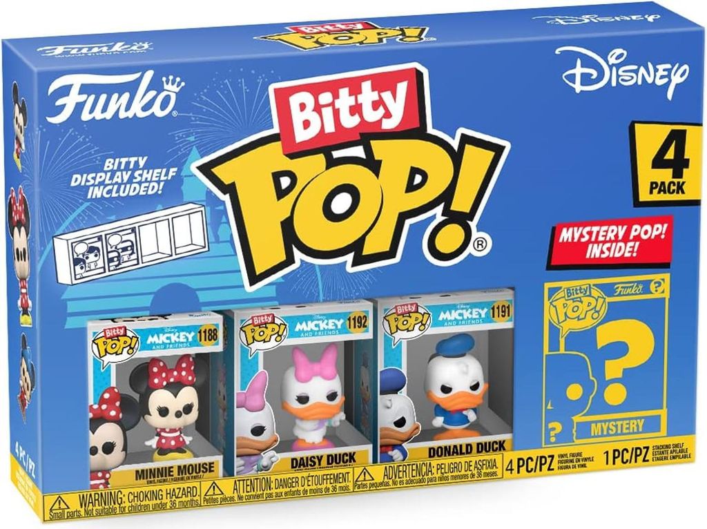 Disney Minnie Mouse Daisy Duck Donald 4er Pack - Bitty Pop! Produktbild 