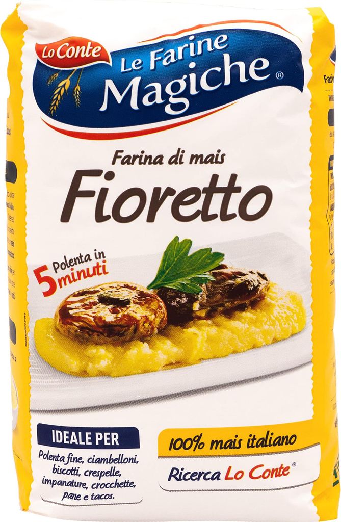 Lo Conte Le Farine Magiche Mehl Farina Di Mais Fioretto Maismehl für Polenta 1kg