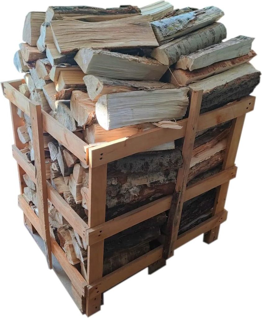 VBChome Brennholz Menge 200 kg Halbpalette Eiche Holz Holzscheite 30cm Getrocknetes Holz Kaminholz Lagerfeuer und Ofen Kaminöfen Grill Feuerholz