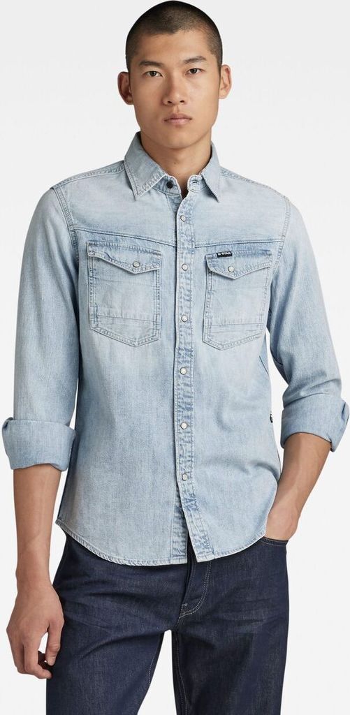 G-STAR RAW DENIM SLIM DENIM SHIRT Herren Jeanshemd