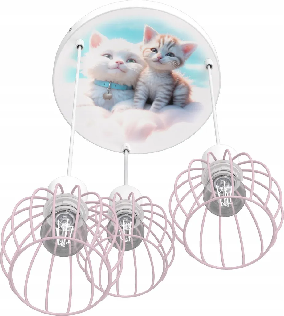 Lustre Enfant Chat LED E27 Solution Éclairage Doux et Design Sécurisé - 2