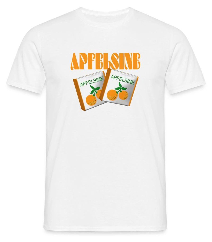 Spreadshirt Halloren Frukas Apfelsine Fasching Männer T-Shirt, XL, Weiß