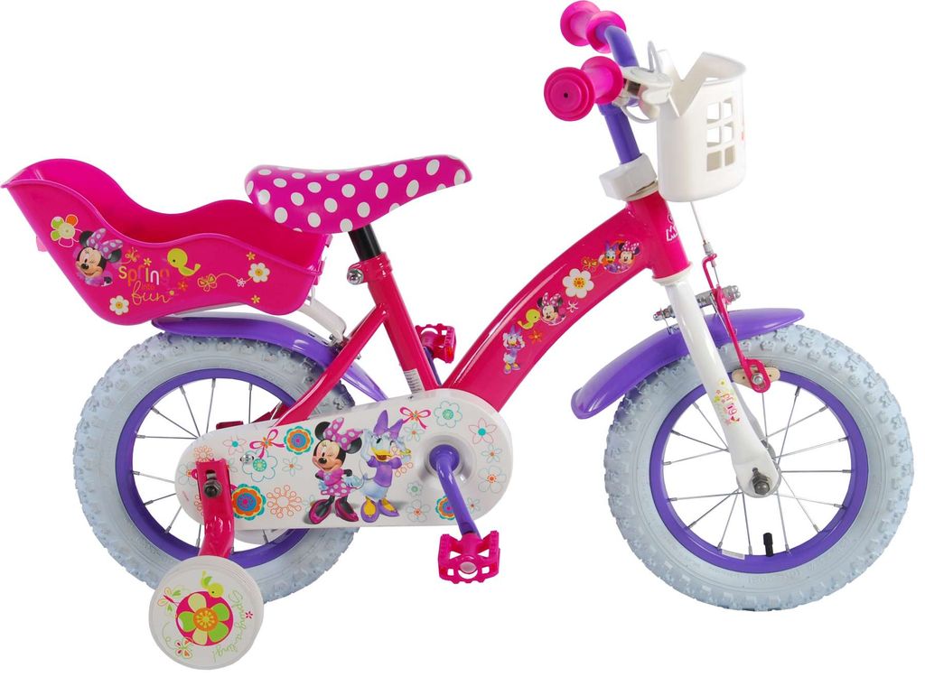 Kinder Fahrrad Puppensitz Disney Minnie Mouse Bow Tique Sitz pink Maus Fahrräder 