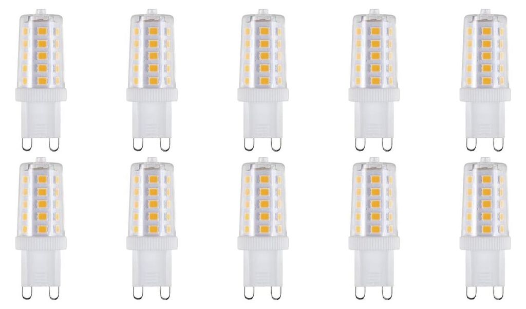 SPL G9 LED Röhrenlampe 3W 320lm 2700K Warmweiß 230V 10 Stück