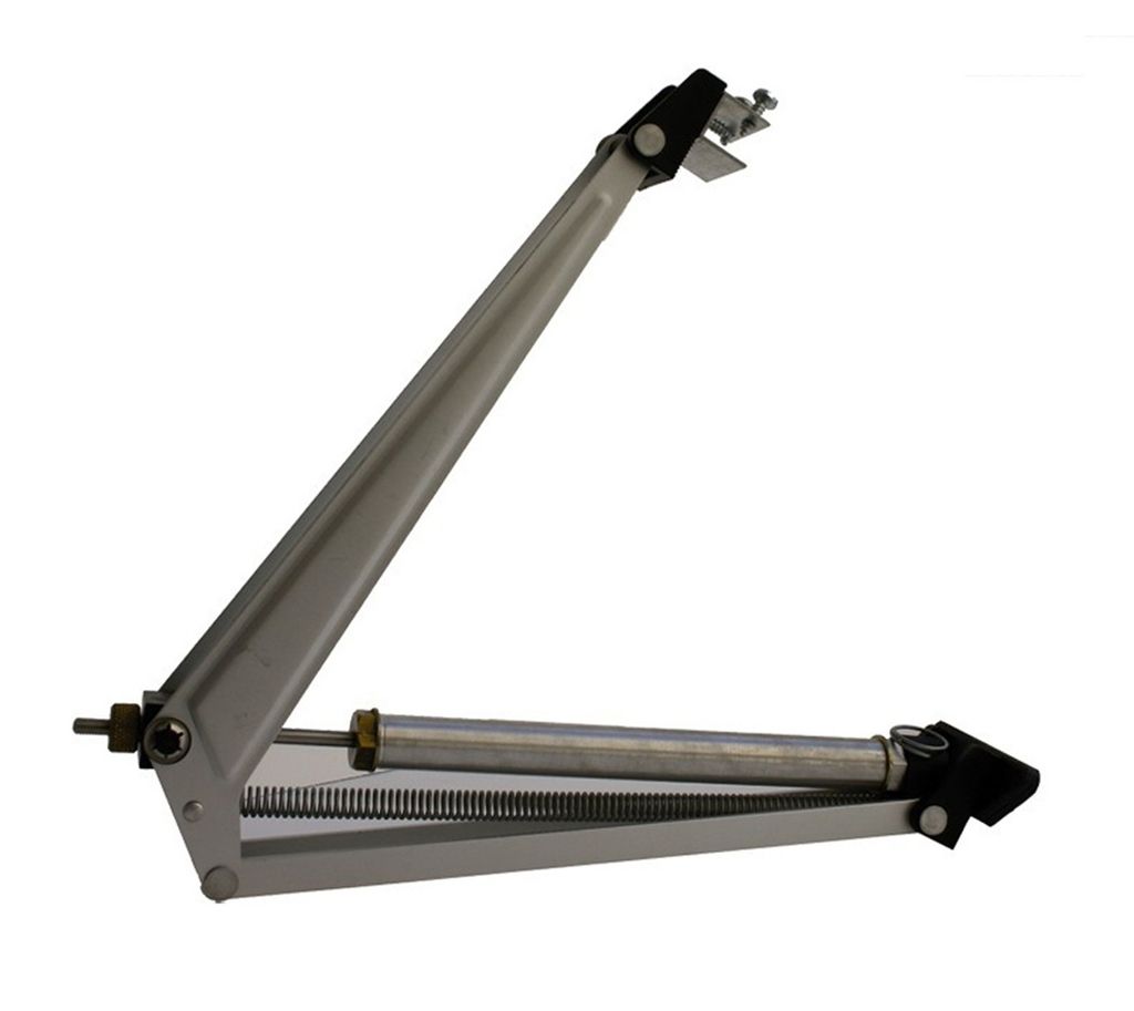 A product shot of an automatic window opener against a white background.