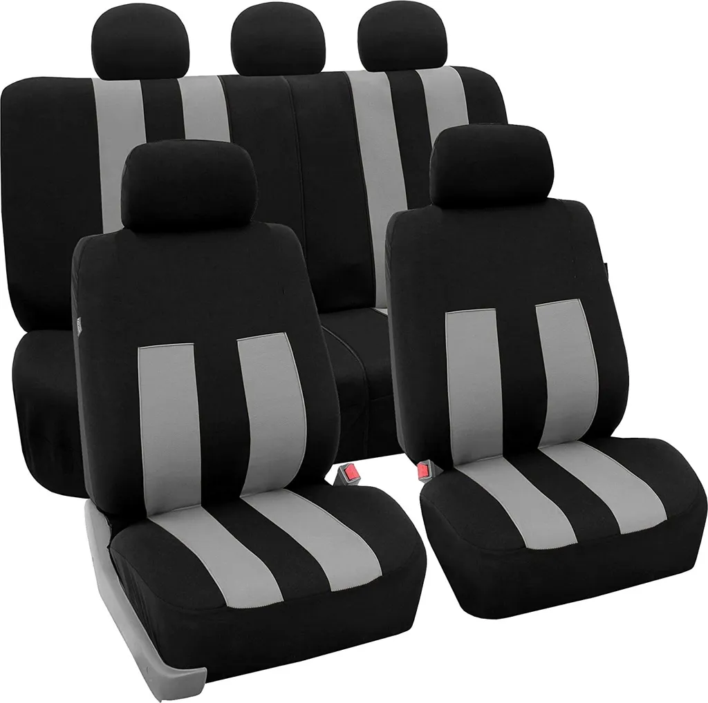 Kit Fodere Auto SB610 Nero Grigio - Protezione Sedili Airbag