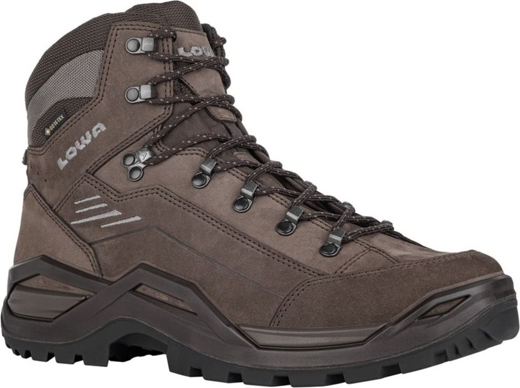LOWA RENEGADE EVO GTX Mid (Einsatz- und Trekking- Stiefel) : Dunkelbraun 40
