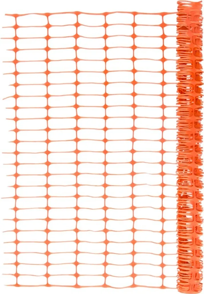 Filet de protection orange 30 m résistant aux UV pour clôture mobile