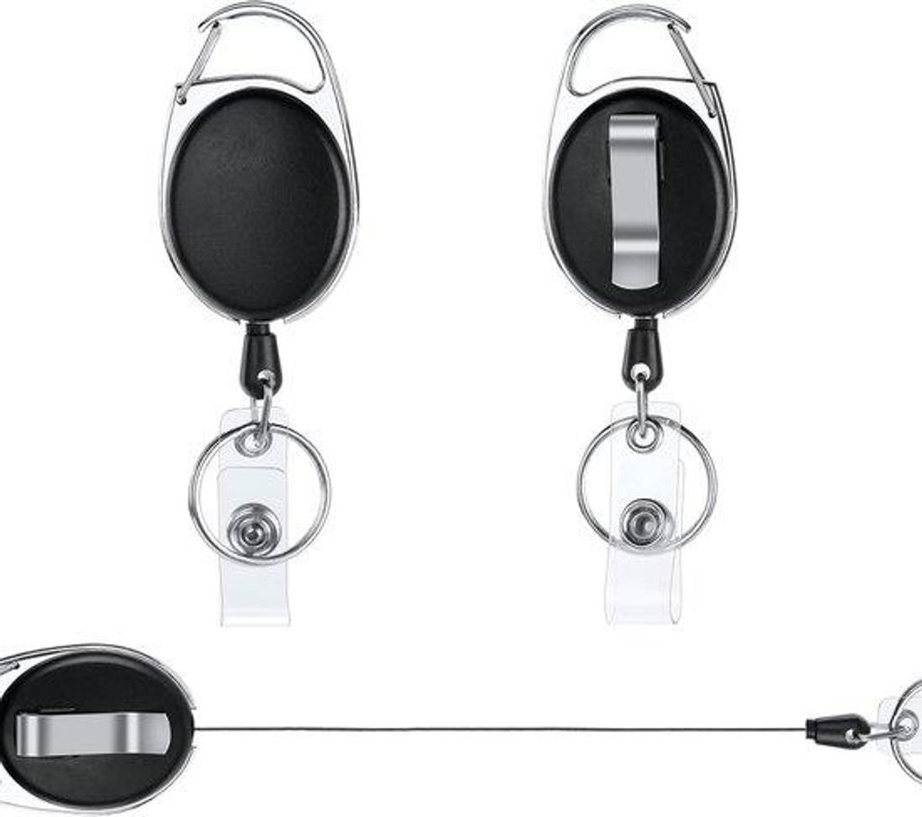 ID-Kartenhalter mit Spritzschutz | Set aus 2 Bügeln für Büro und Events