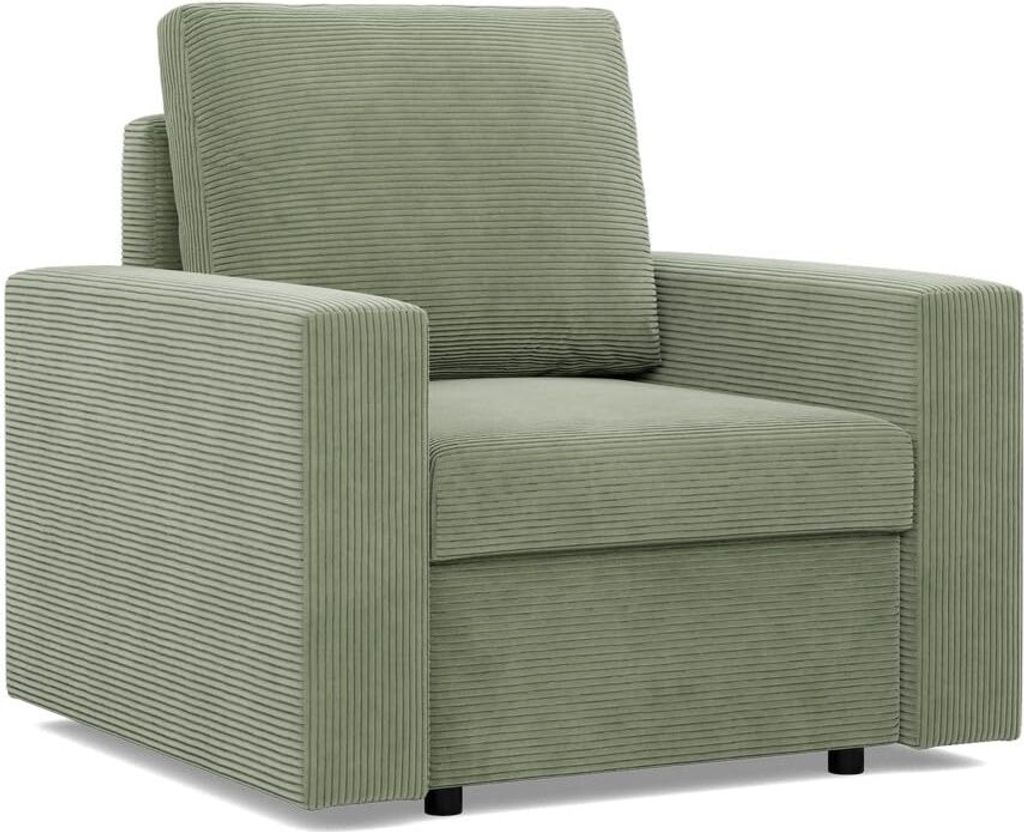 Loungesessel für das Wohnzimmer NEO, Cord - Grün