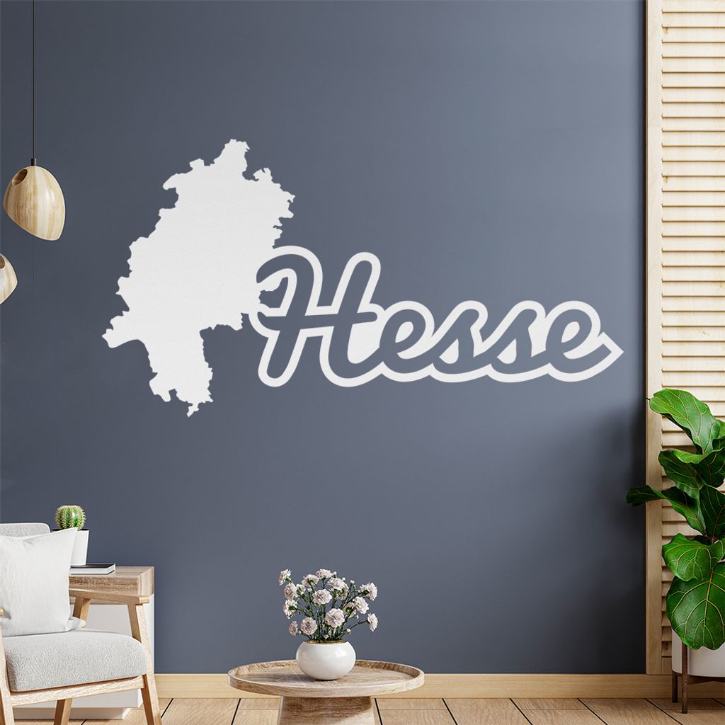 Hesse Hessen Herkunft Wandtattoo Wandaufkleber Wall Sticker - Dekoration, Küche, Wohnzimmer, Schlafzimmer, Badezimmer