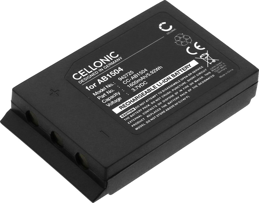 CELLONIC 1x Akku für Fernbedienung Kompatibel mit Akerstroems M12-B, J 10BD, Jupiter Era, 933719-000 - (1600mAh, 3.7V)