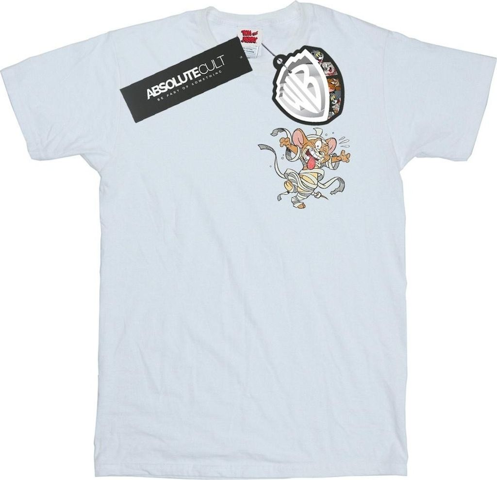Tom And Jerry - "Frankenstein Jerry" T-Shirt für Herren BI47683 (M) (Weiß)