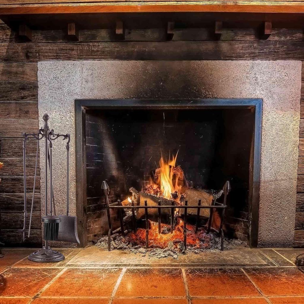 Kaminbesteck 5-teilig Gusseisen