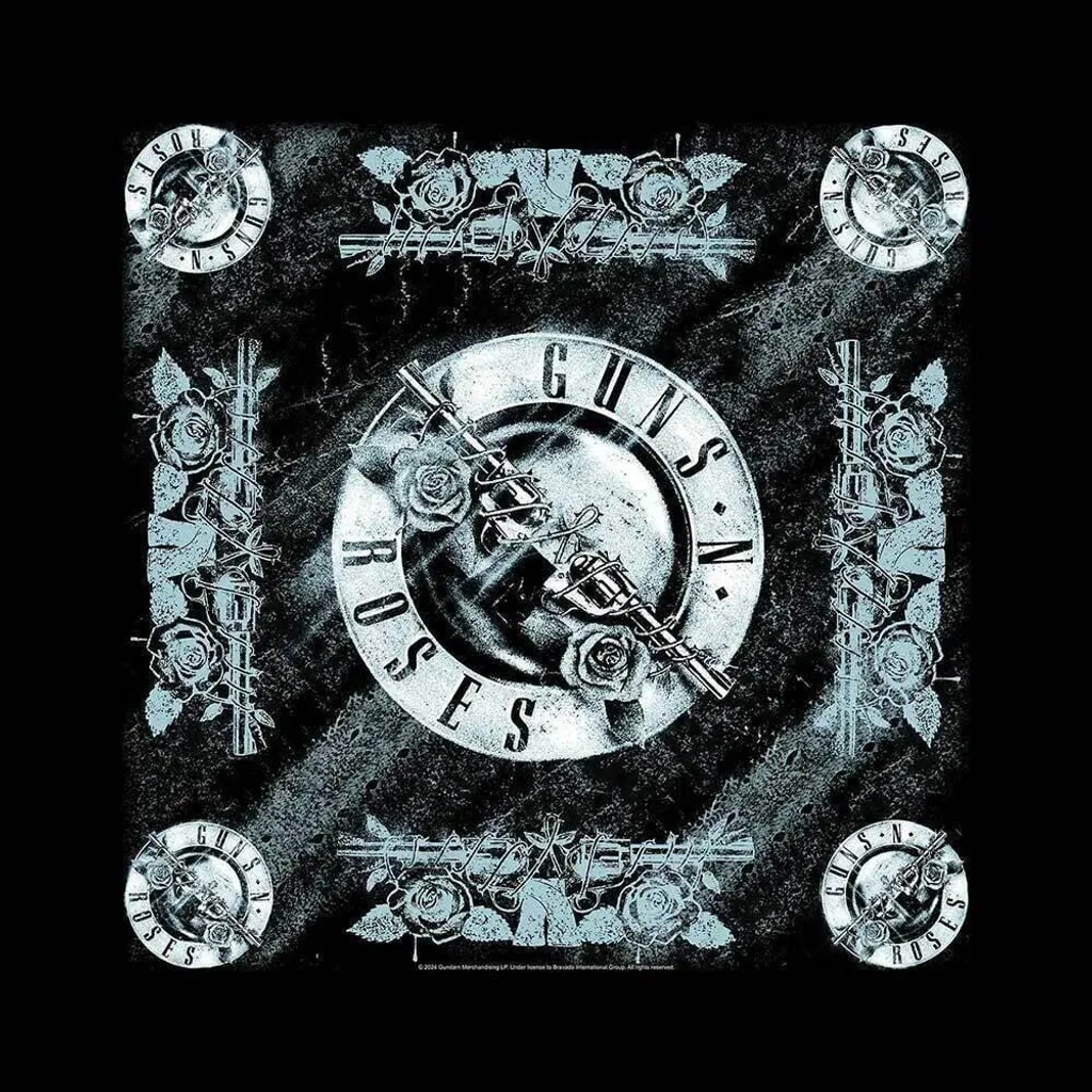 Foulard Guns N' Roses Noir - Écharpe de Groupe de Musique Rock et Punk