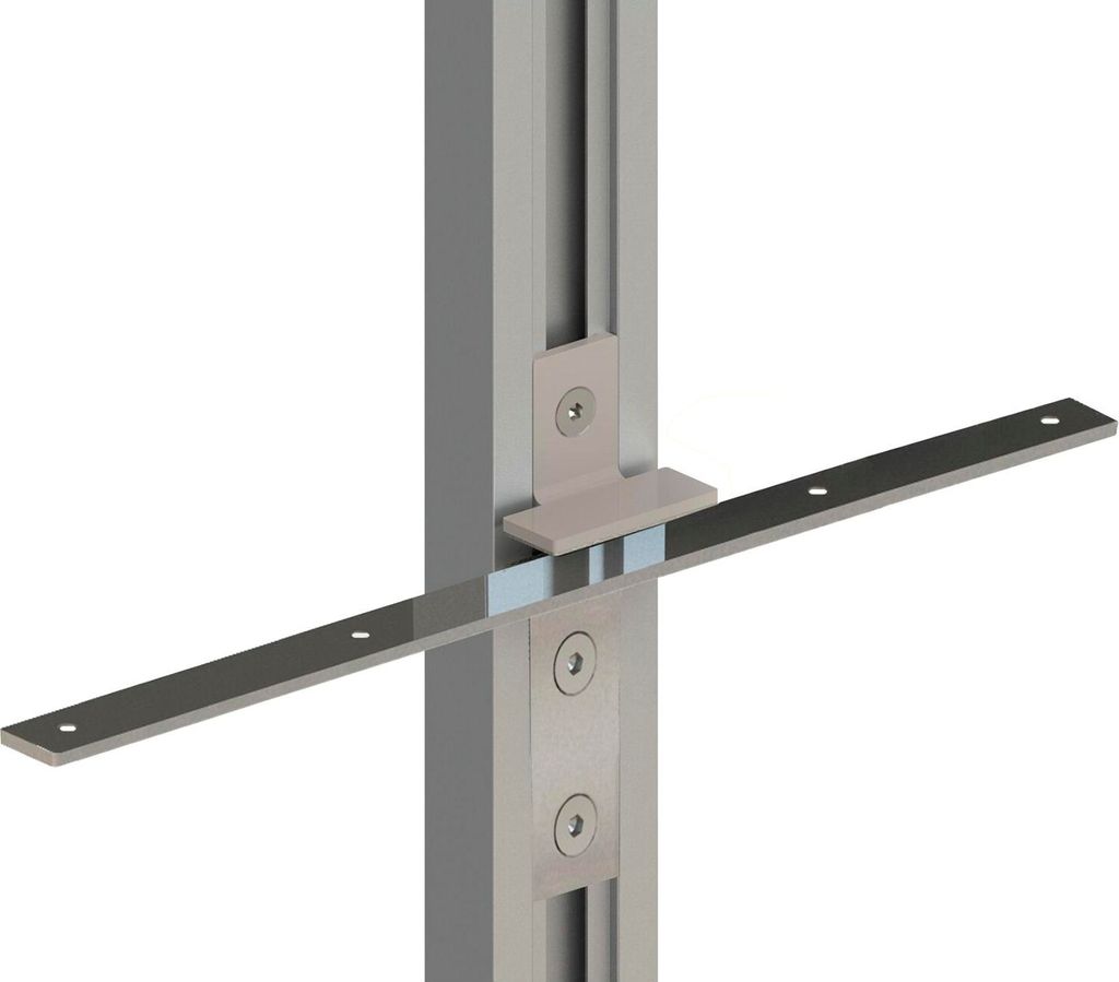 Volpato Stili Korpusträger 240mm für Möbel- und Regalsysteme, Aluminium schwarz eloxiert
