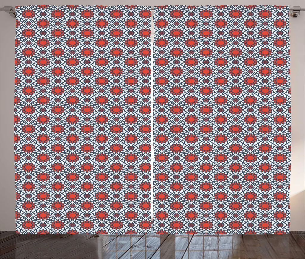 ABAKUHAUS Tenda Geometrica 280x175 - Stile Medio Oriente Rosso Blu