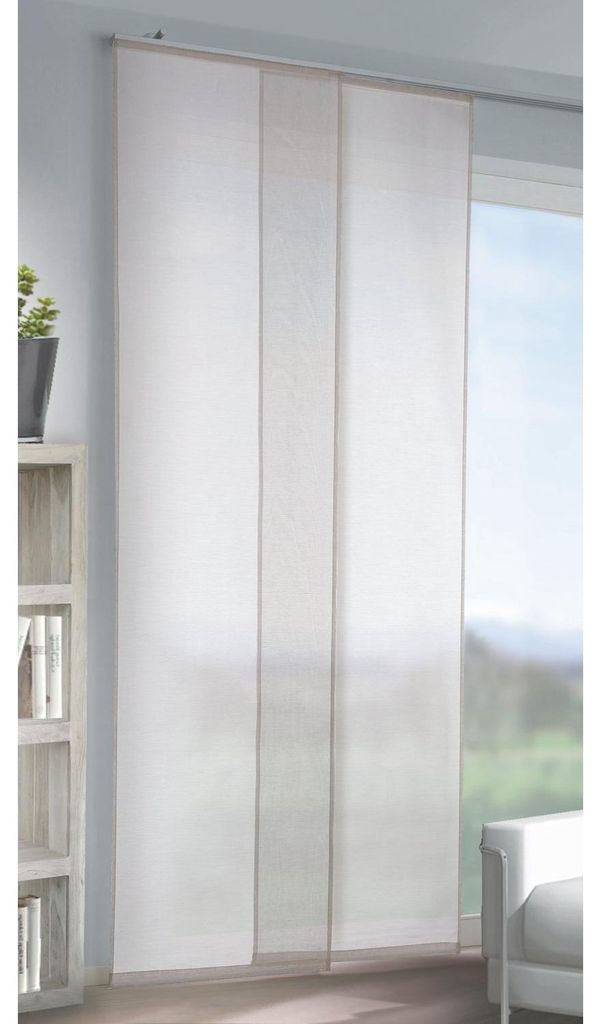 Flächenvorhang „Max“:  Größe (HxB): 245x60cm Farbe: Grau Produktbild 